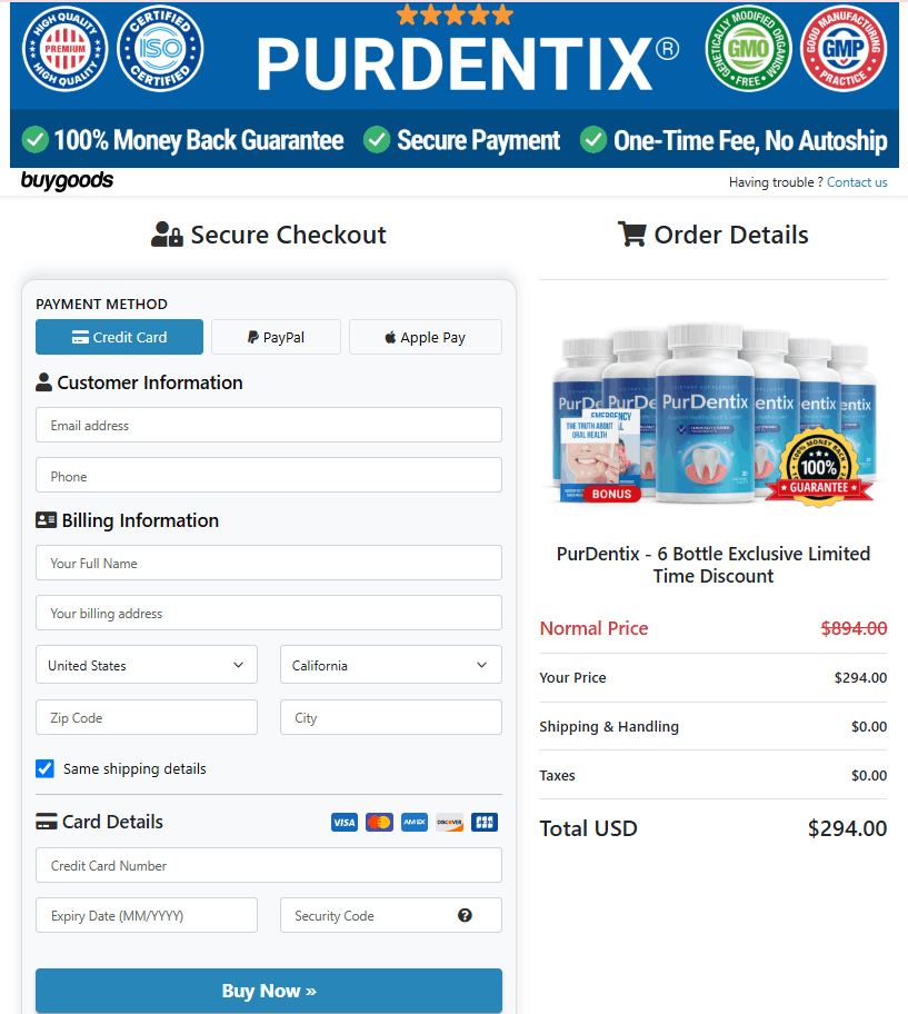 PurDentix order